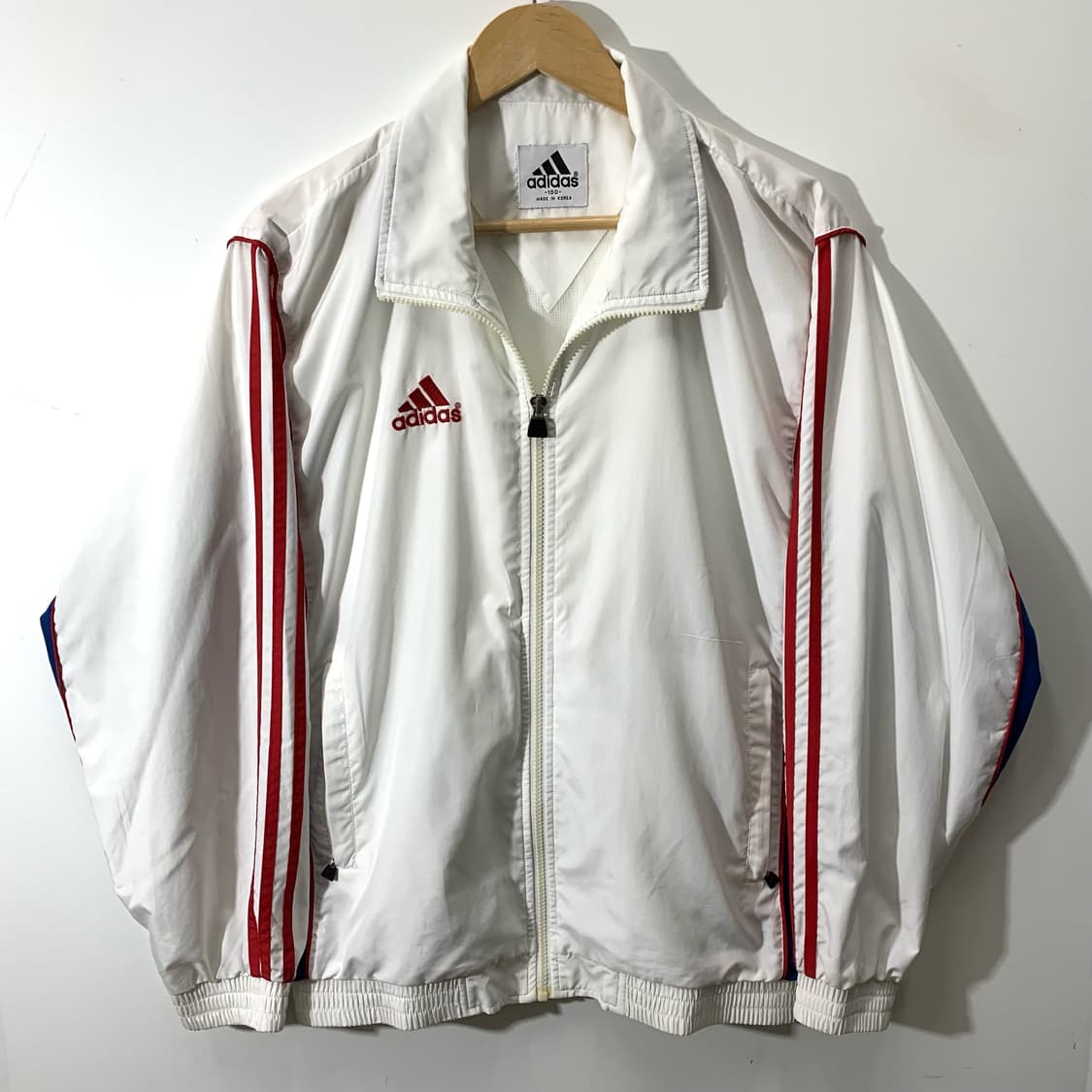 아디다스 리스펙트 올드스쿨 화이트 바람막이  상품이미지1