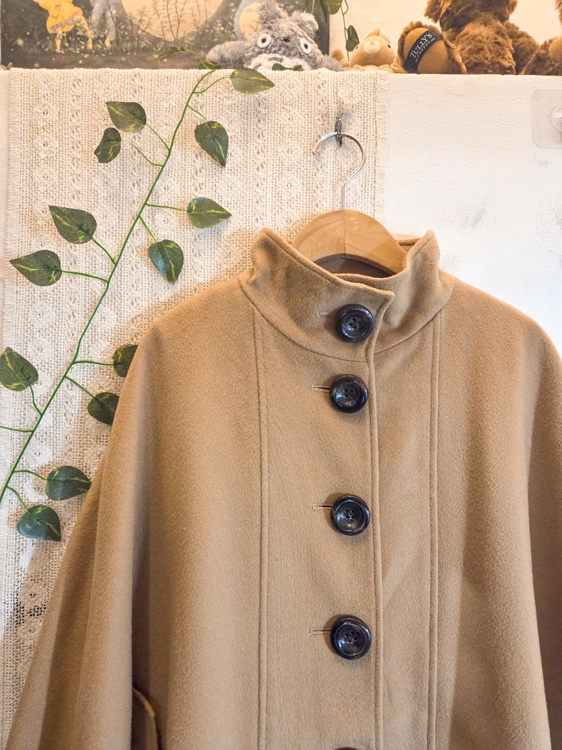 캐시미어 케이프 코트 상품이미지2