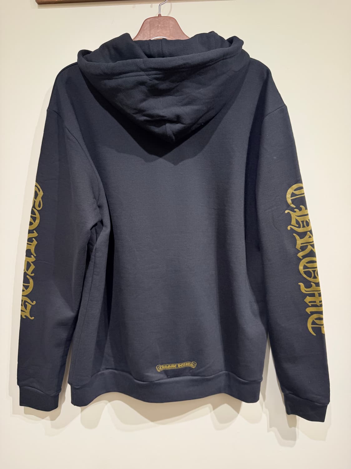 크롬하츠 버티컬로고 후드 블랙/아미 상품이미지3