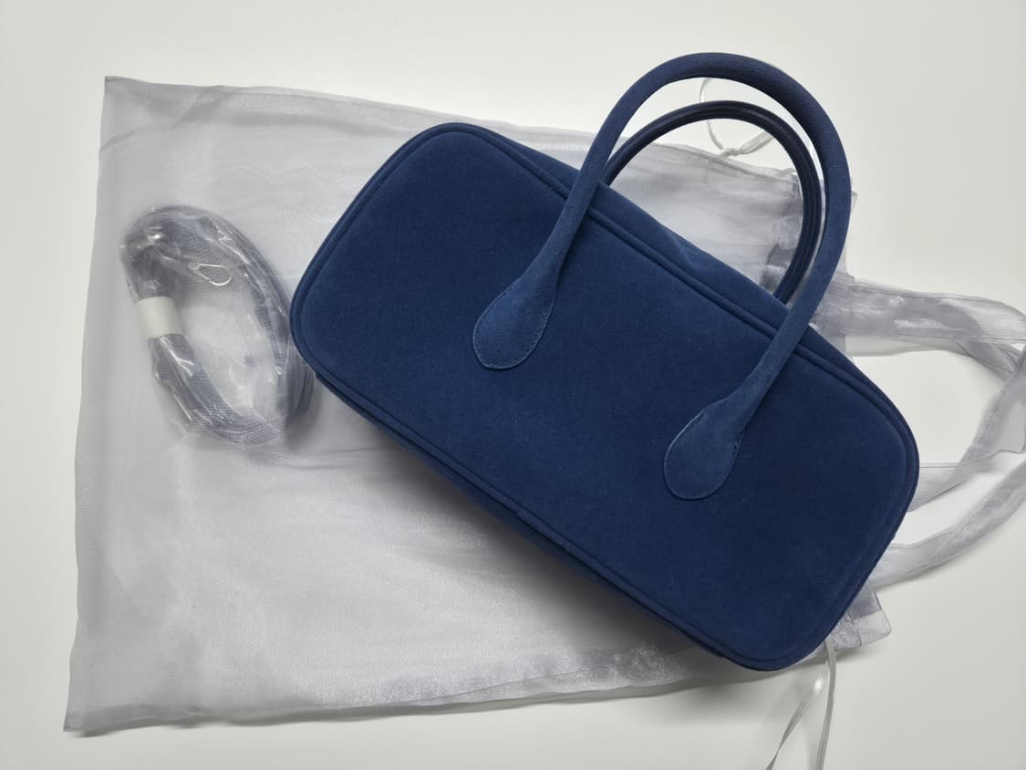 노앤뮤트 벤토백 스웨이드 블루 상품이미지1