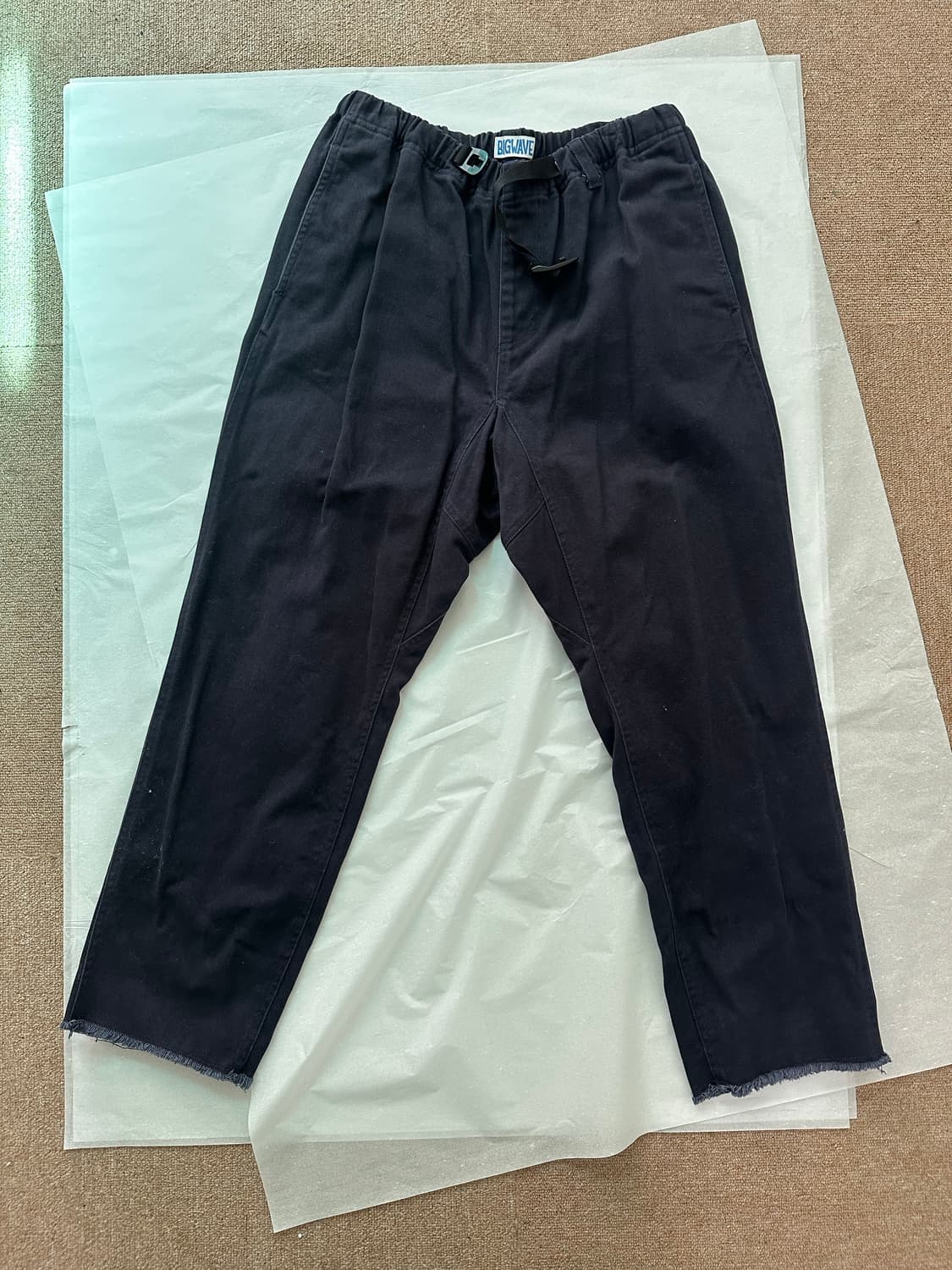 BIGWAVE 빅웨이브 네이비 워싱 코튼 팬츠 상품이미지2