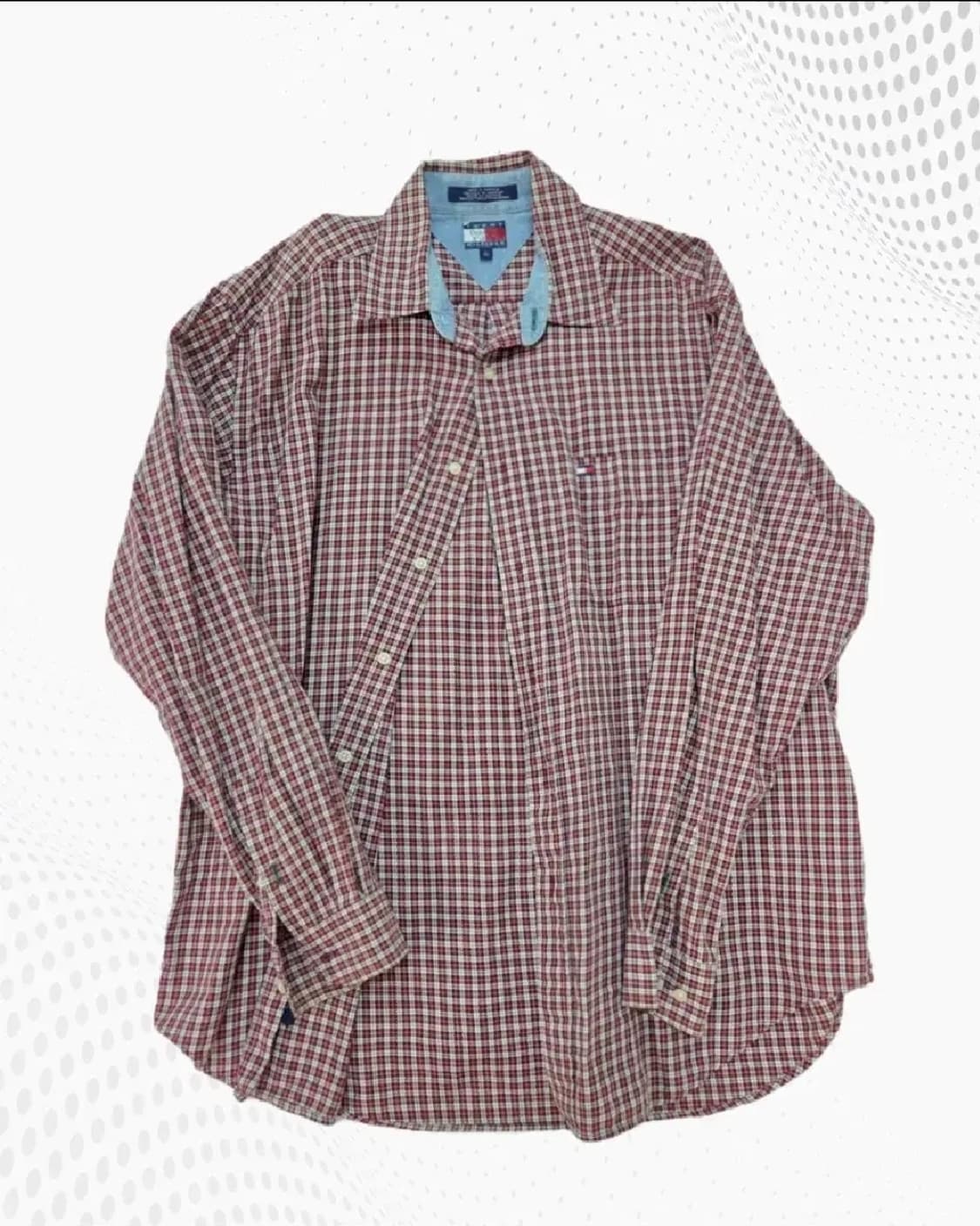 타미힐피거 체크 긴팔 셔츠 L 상품이미지1