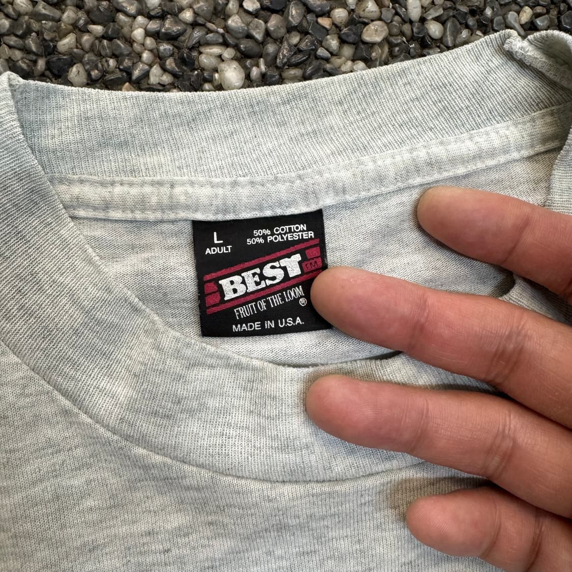 90s 프룻오브더룸 싱글스티치 롱슬리브 티셔츠 made in USA (L 상품이미지7