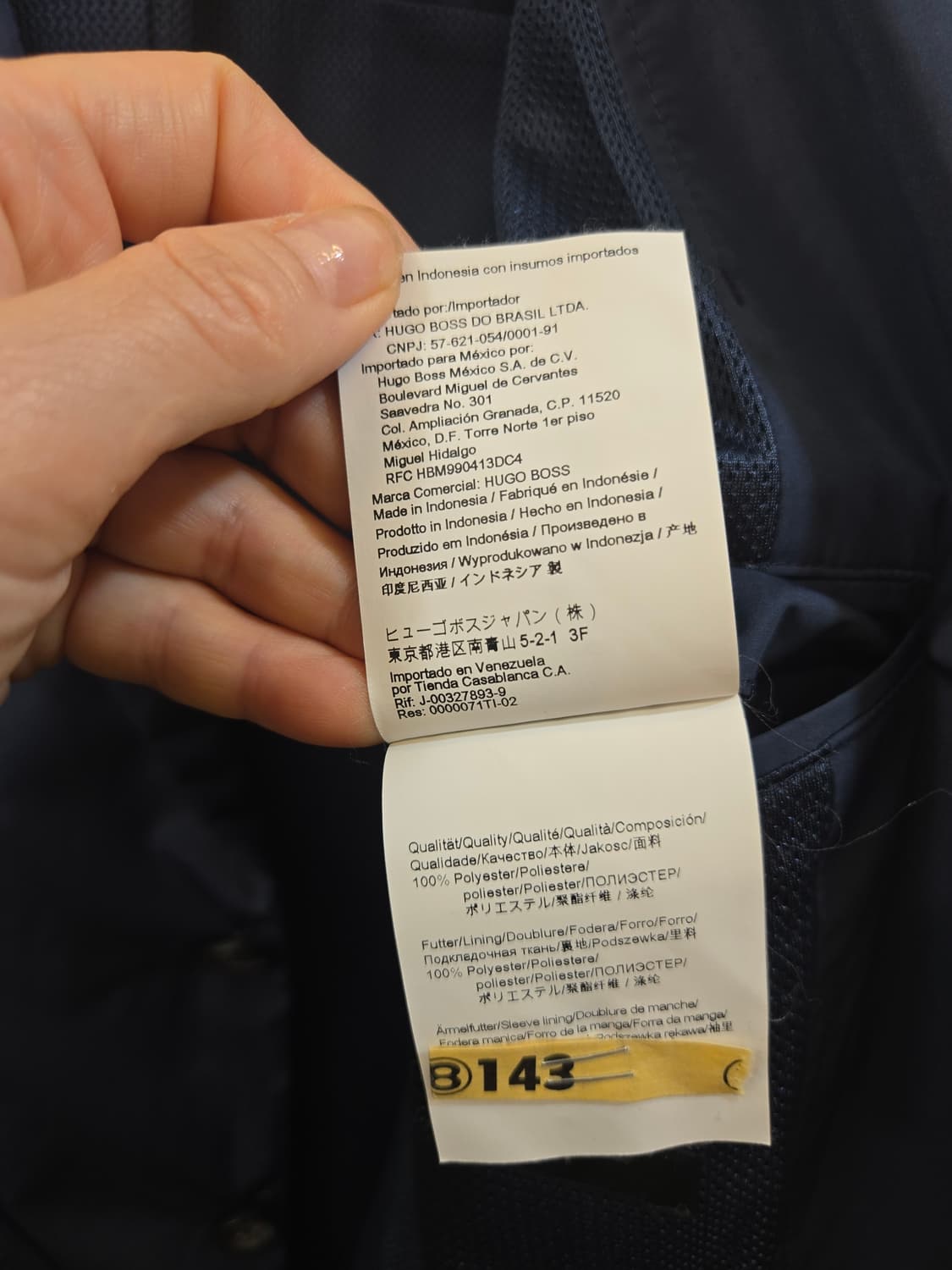휴고보스 (정품)네이비 자켓46 상품이미지5
