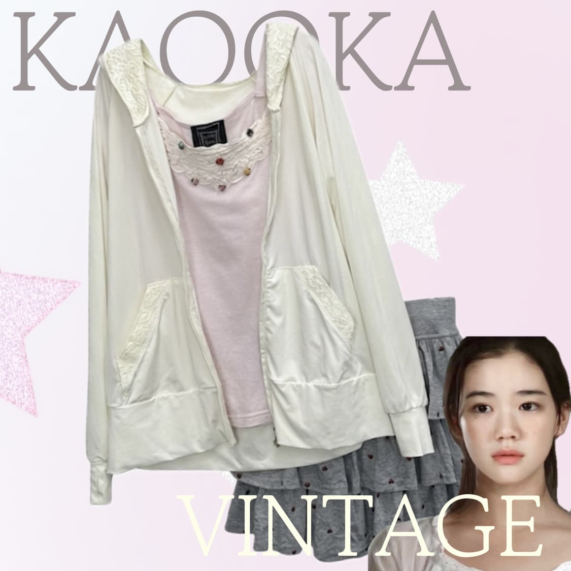 ♥️하구미의 히메갸루 캉캉 스커트 코디세트♥️레이어드 레어템 대장템  상품이미지1