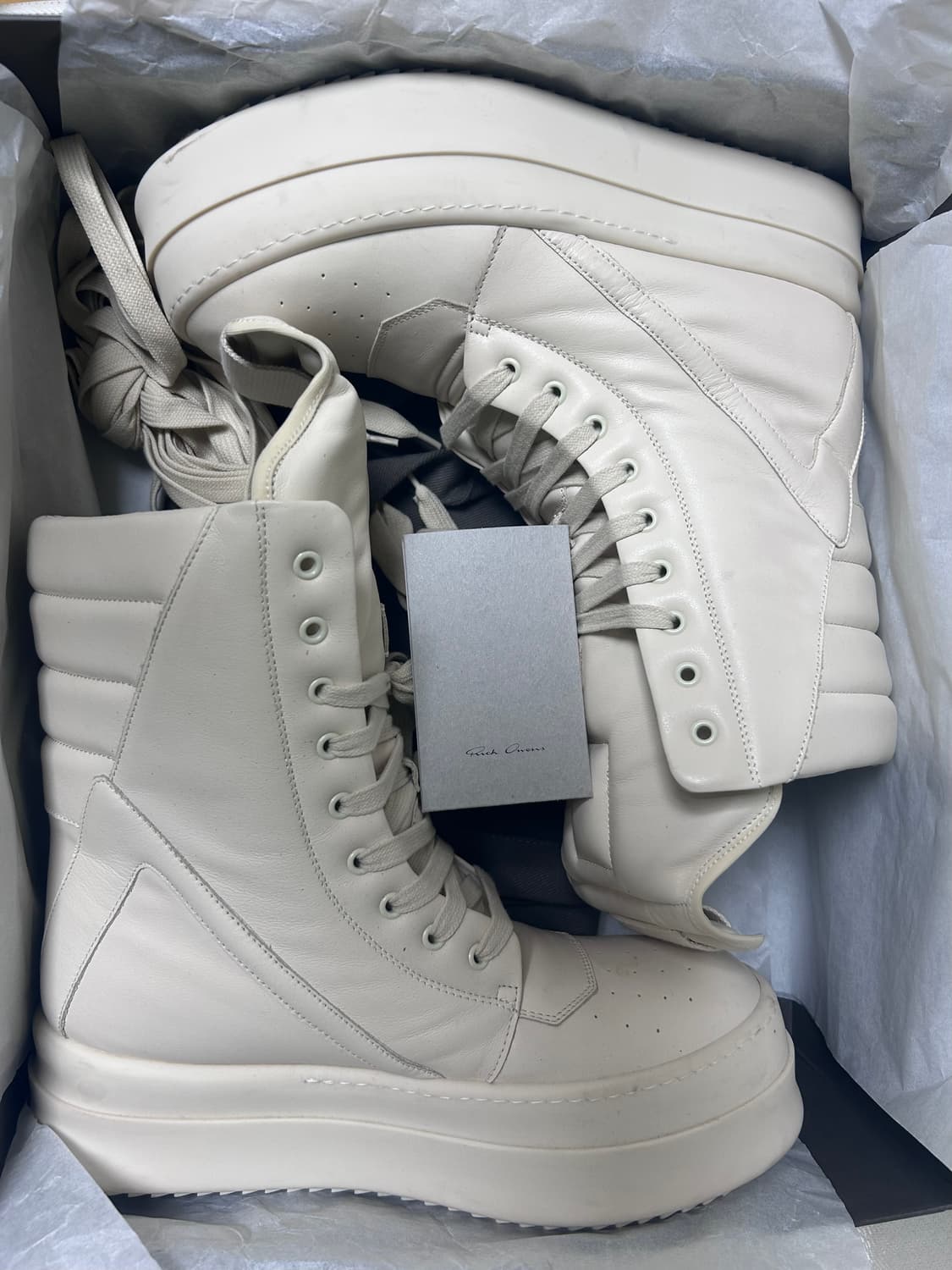 릭오웬스 포터빌 메가 지오바스켓 밀크 상품이미지1