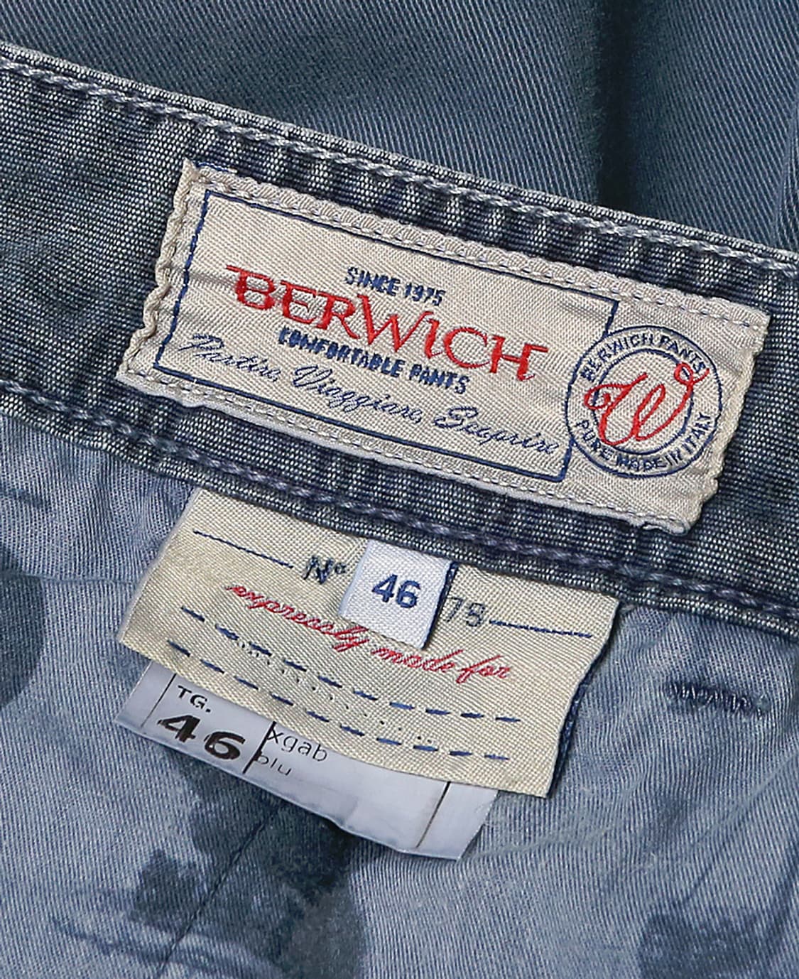 베르위치 [Berwich] 원플리츠 이태리 슬림 카고 팬츠 테이퍼드 바지 상품이미지7