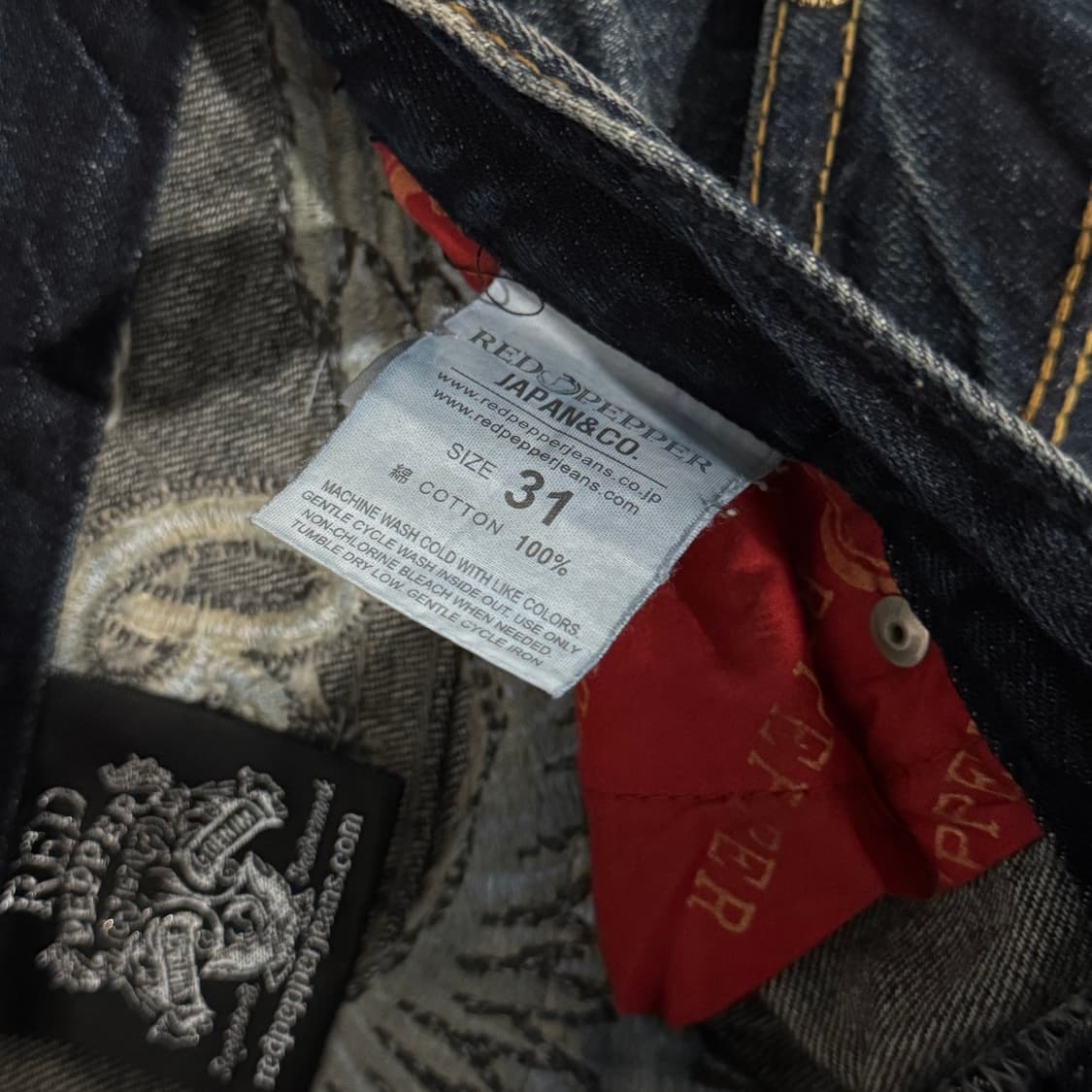 레드 페퍼 빈티지 펑크 데님팬츠 상품이미지7