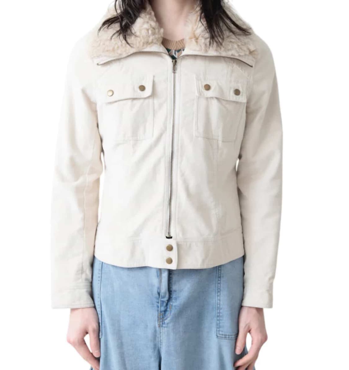 VINTAGE FULL ZIP UP BOA BLOUSON 상품이미지4