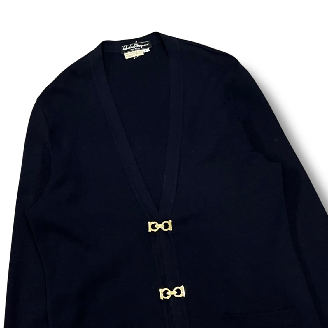 살바토레페레가모 간치니 버클 니트가디건 s08789 상품이미지4