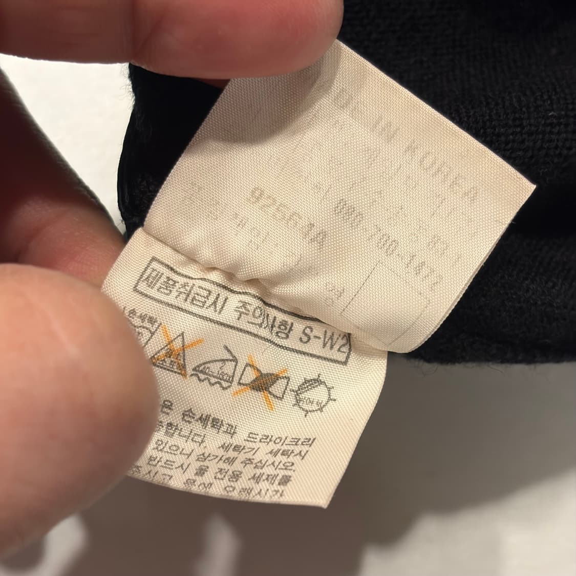 [100] 입생로랑 뿌르옴므 YSL 블랙 울 터틀넥 니트 스웨터 C347 상품이미지6