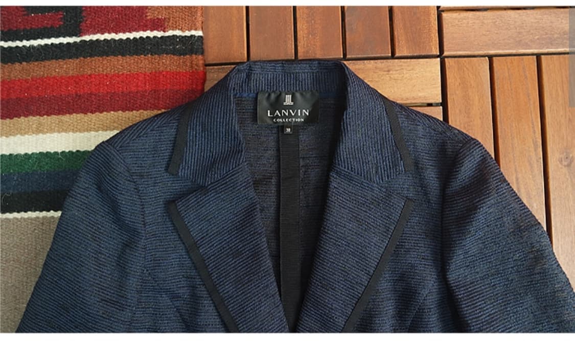 LANVIN 랑방 컬렉션 시스루 네이비 자켓 상품이미지2