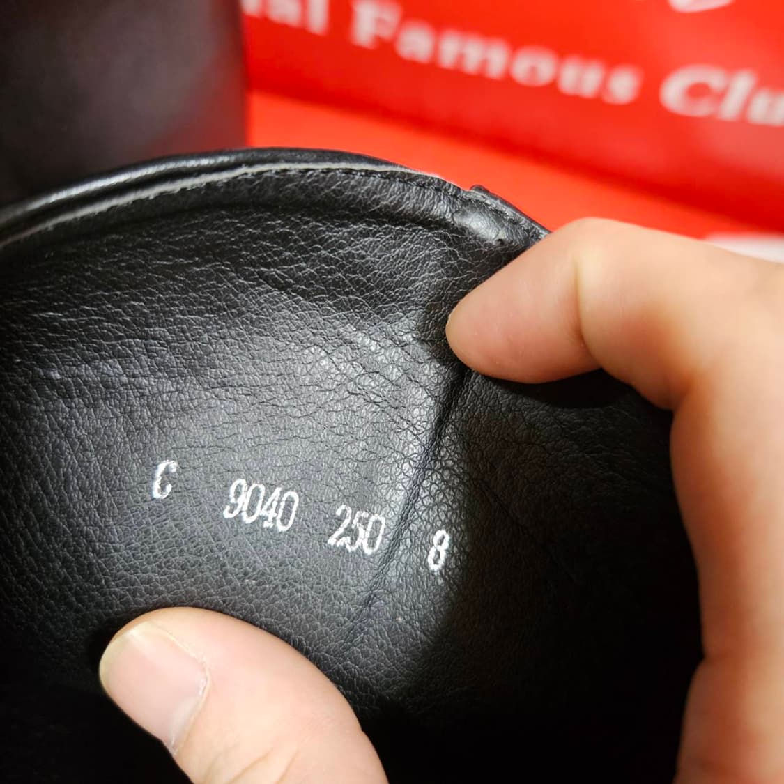 웨스턴 코 자수 레더 롱 부츠 250size 상품이미지6