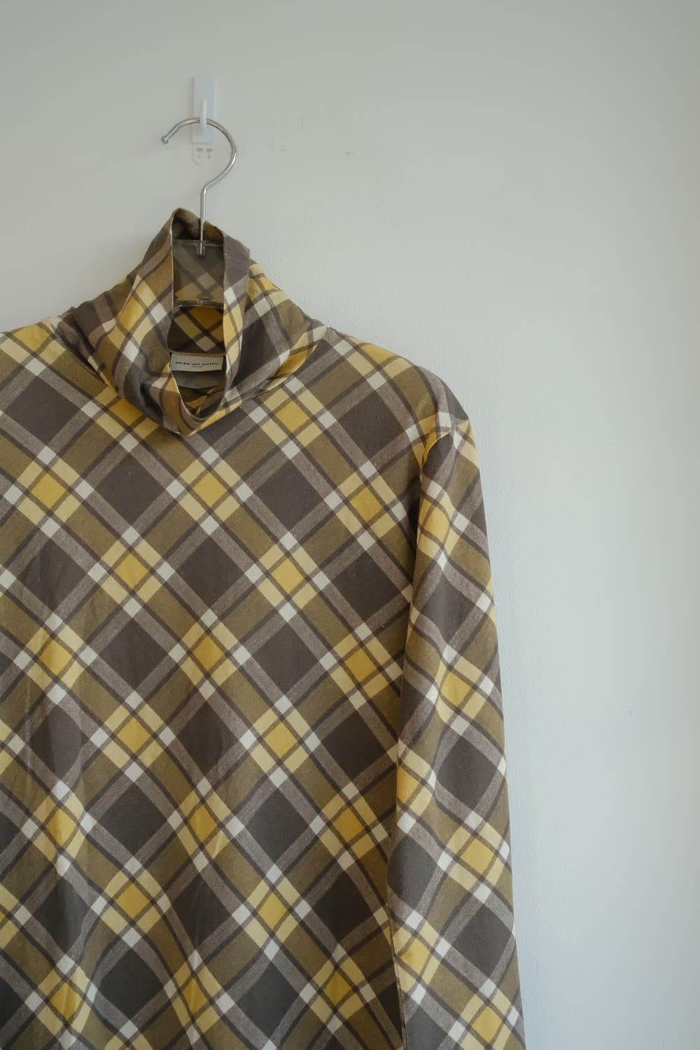 Plaid print turtle-neck top 상품이미지8