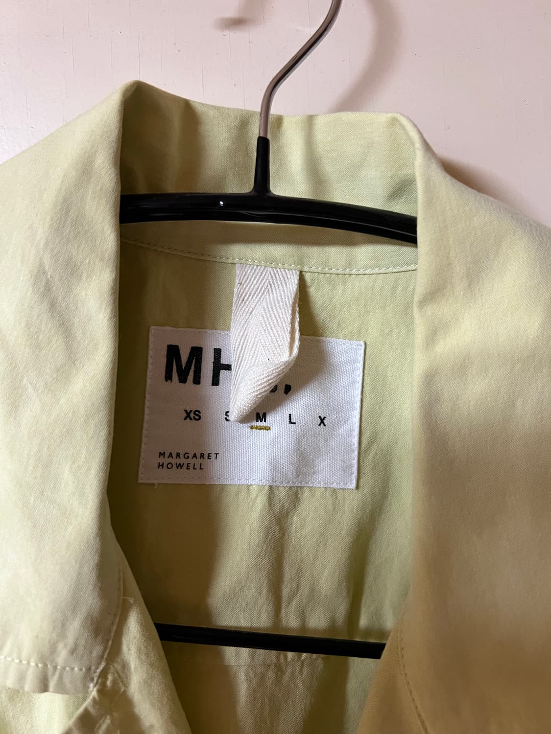마가렛 호웰 플랩 포켓 셔츠 페일 옐로우 M 상품이미지2