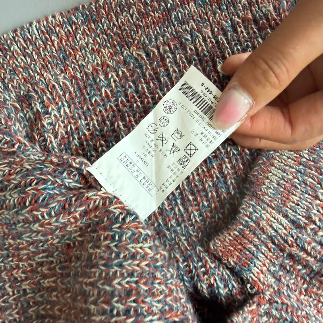 타미힐피거 뒷지퍼 와플니트 S 상품이미지5