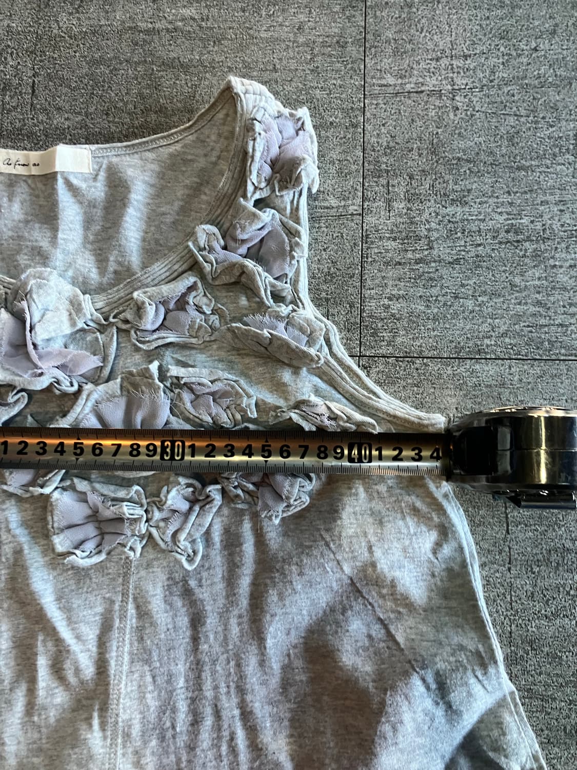 일본빈티지 Knewa 하구미모리걸 달천깔페어리 플라워디테일 롱슬리브리스 상품이미지2