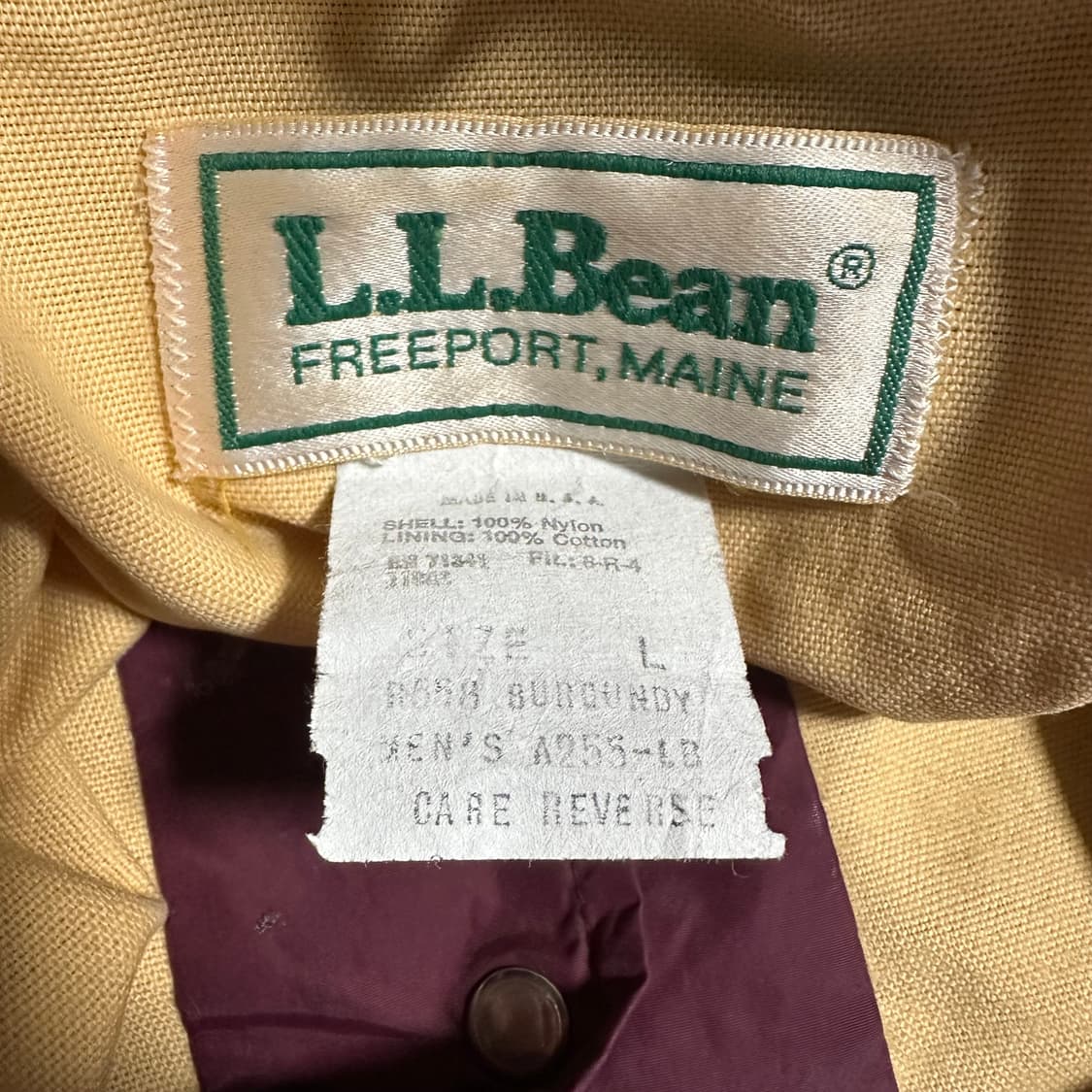 80s LL Bean 버건디 코치자켓 상품이미지3
