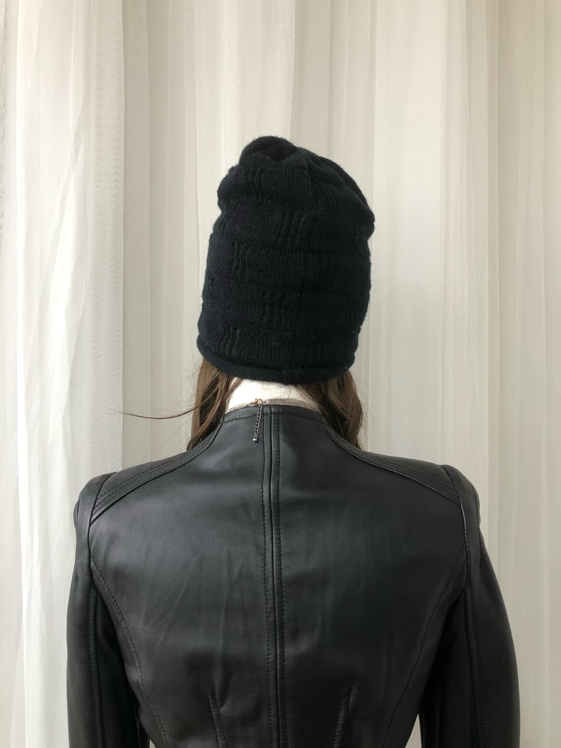 y2k printing ribbed beanie 상품이미지3