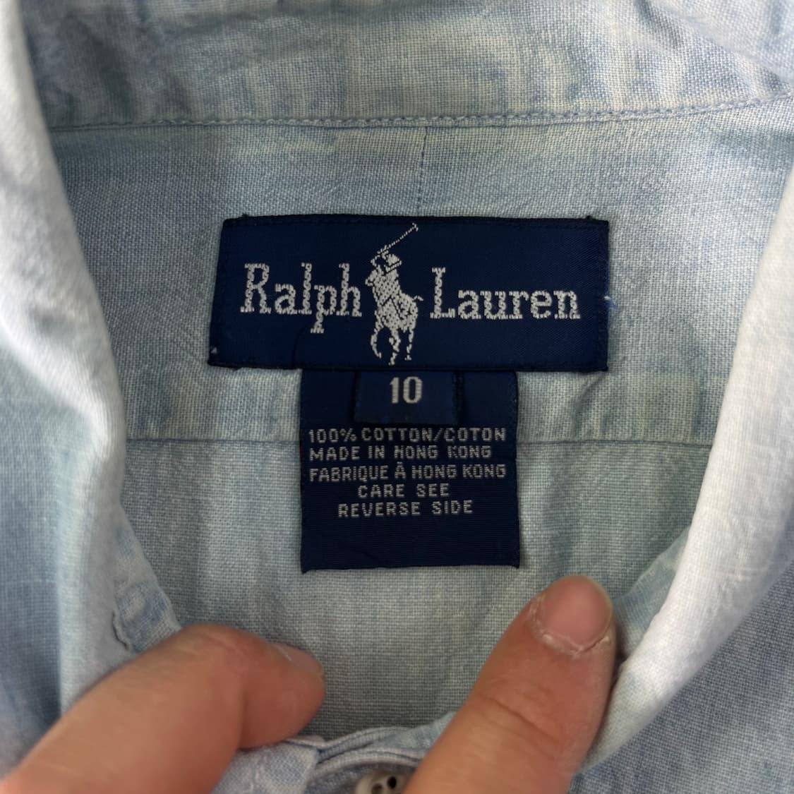 100 폴로랄프로렌 데님 코튼 셔츠 상품이미지4