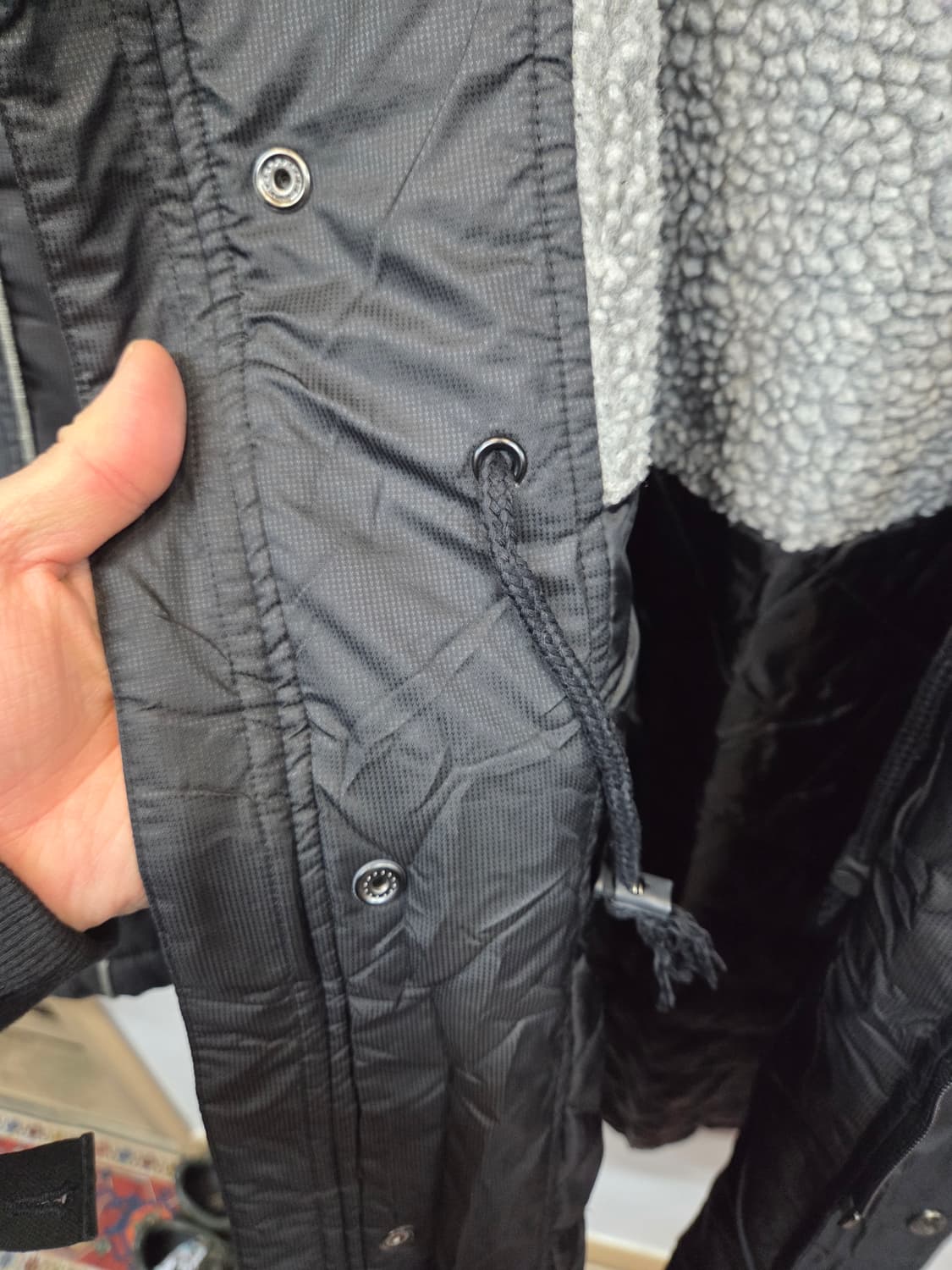 나이키 올드스쿨 빅스우시 셰르파 누빔 돕바 벤치자켓 m 상품이미지8