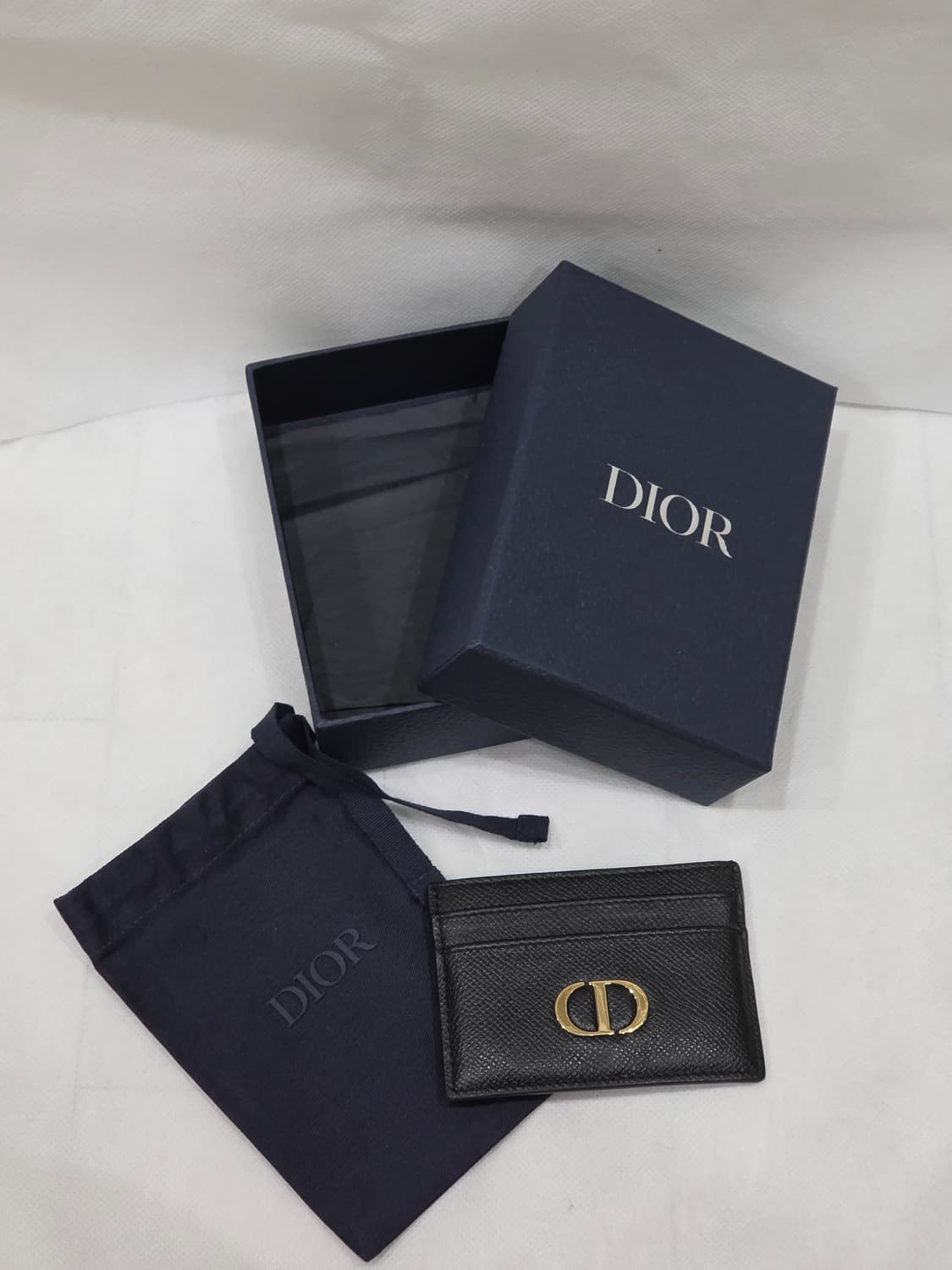 디올옴므 cd로고 카드지갑 블랙 풀박 구성 상품이미지1