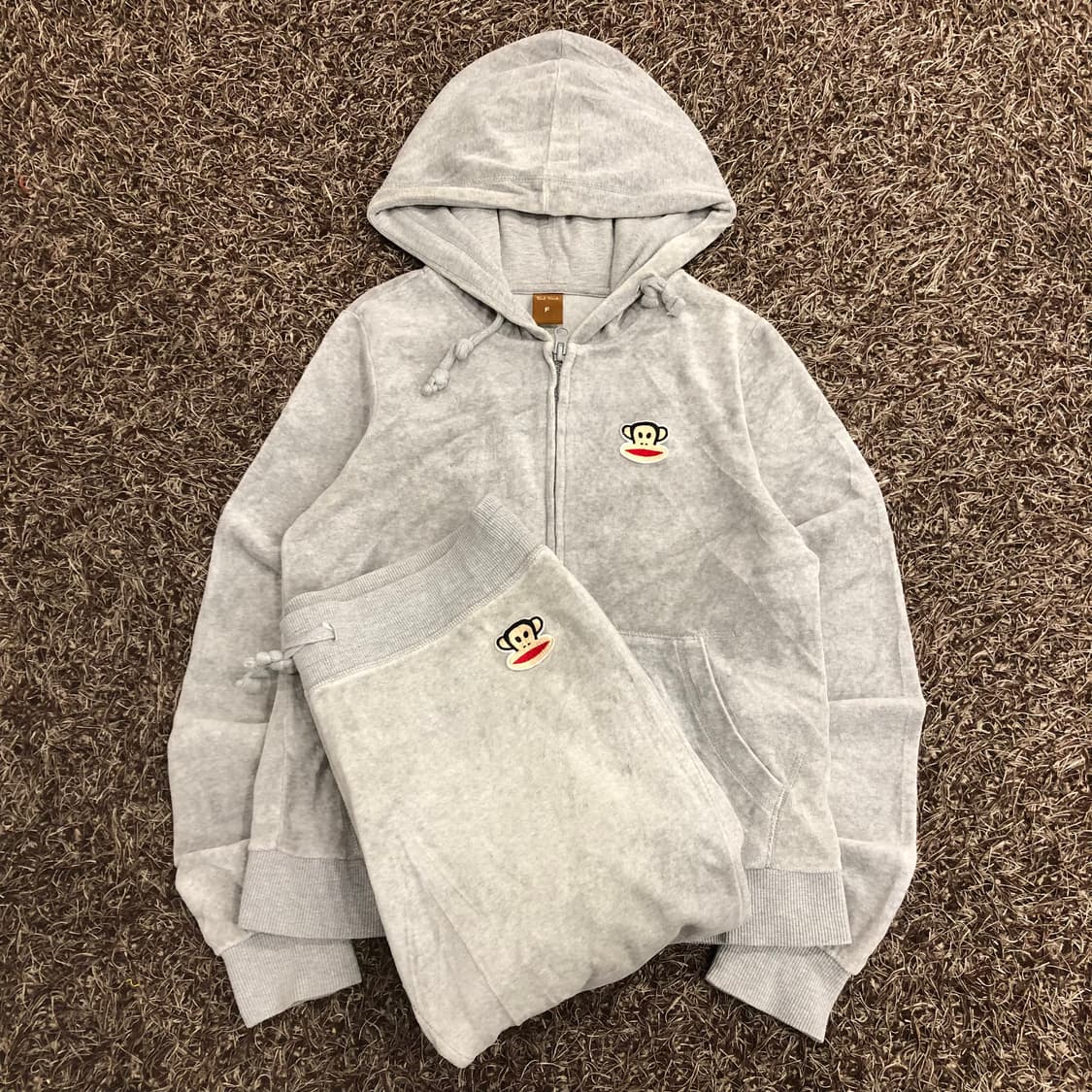 폴프랭크 플리스 후드집업 트레이닝 세트 상품이미지1