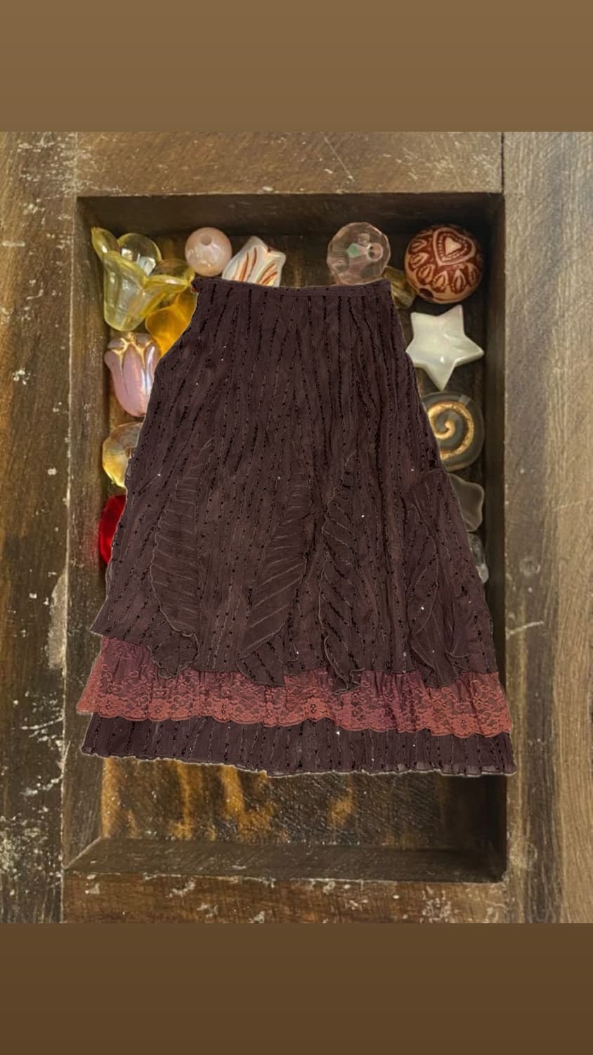 Brown vintage skirt 상품이미지1