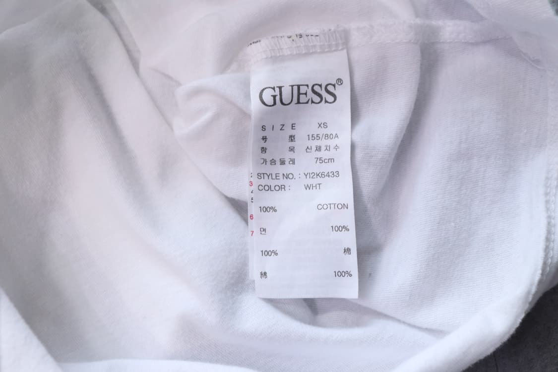 Guess 화이트 반팔티셔츠 XS사이즈 상품이미지8