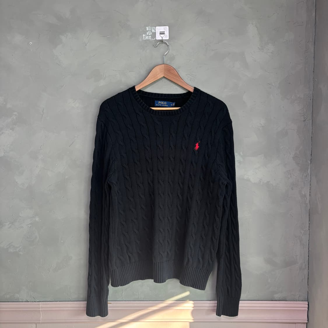 폴로 랄프로렌 꽈배기 니트 블랙 상품이미지1