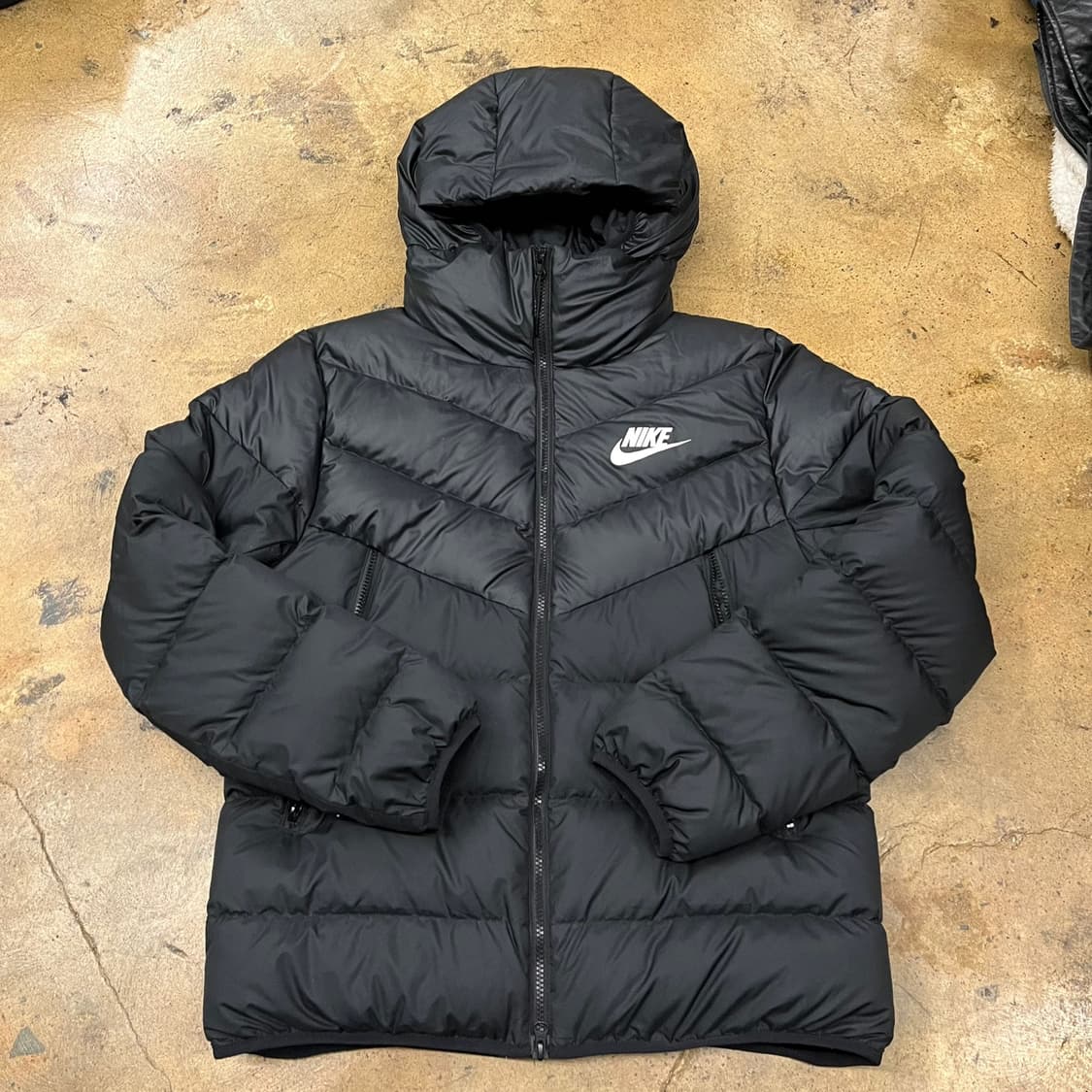 [정품/L] 나이키 블랙 후드 패딩 점퍼 b19 상품이미지2