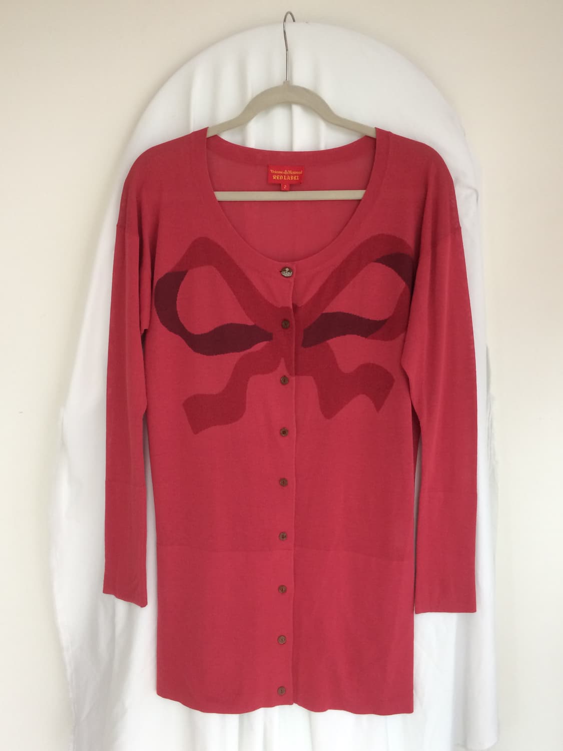 비비안 웨스트우드 리본 오알비 니트 원피스 긴팔 드레스 상품이미지2