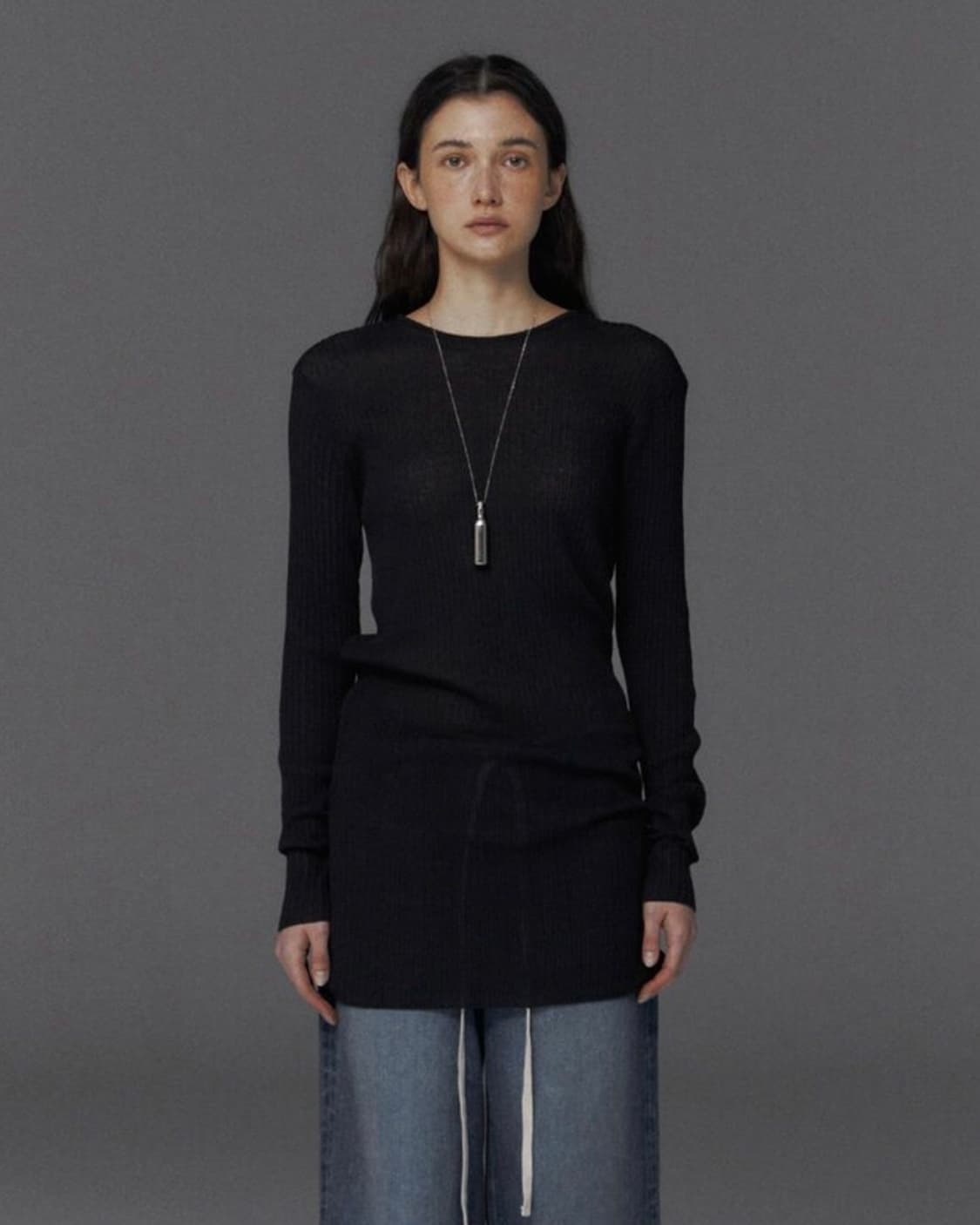 스튜디오테이블 니트 원피스 블랙 상품이미지1