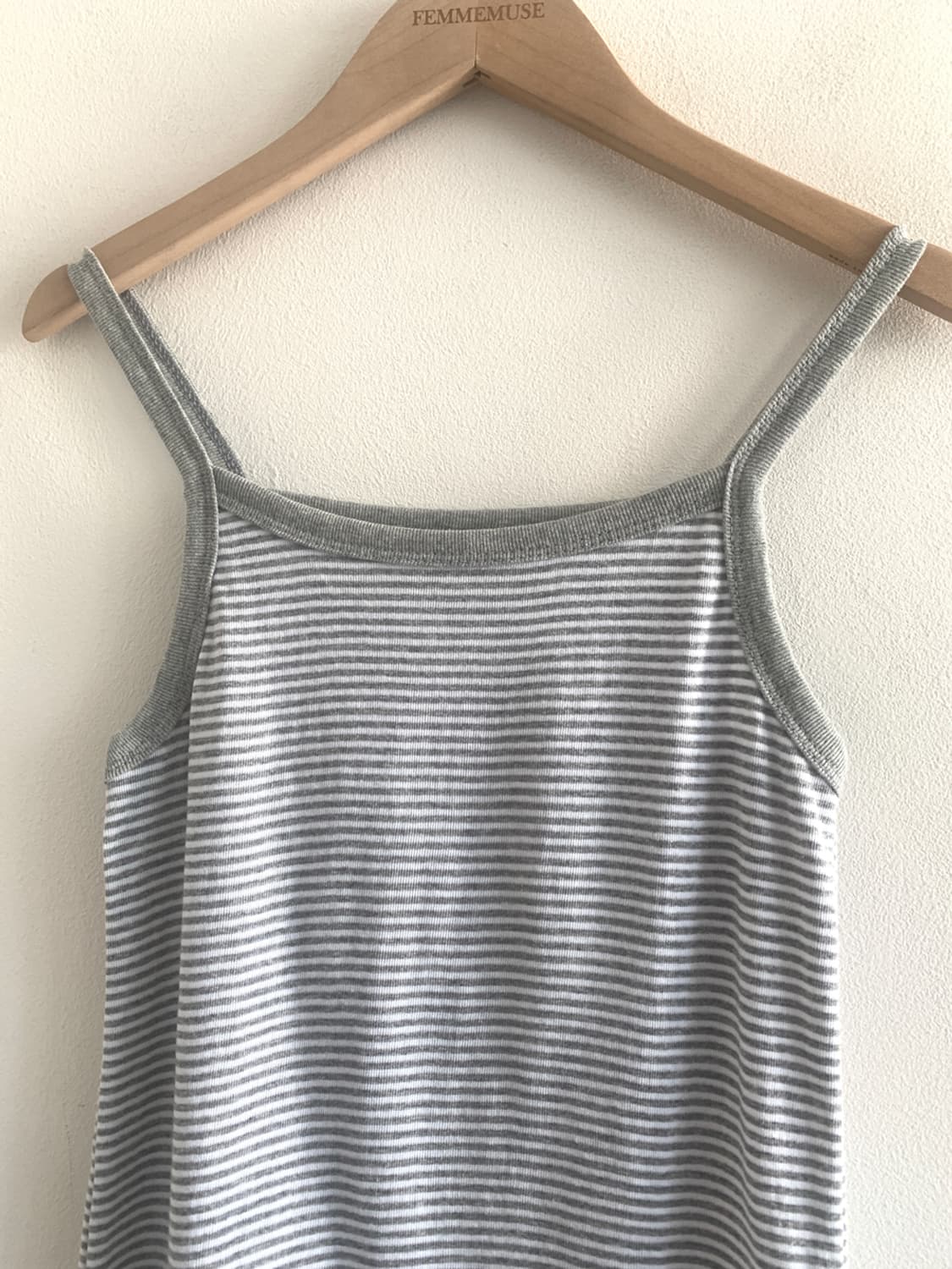 Stripe sleeveless top(grey) 상품이미지3
