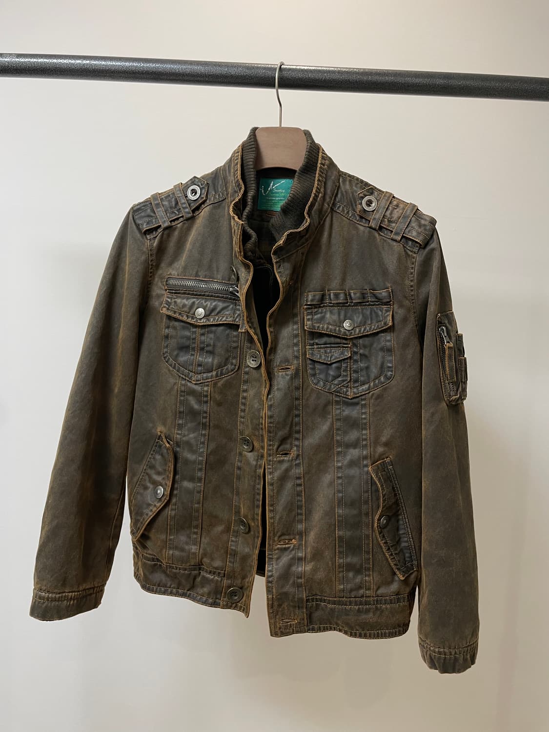 ugiz 더티 오일오싱 레이어드 빈티지 자켓 상품이미지6