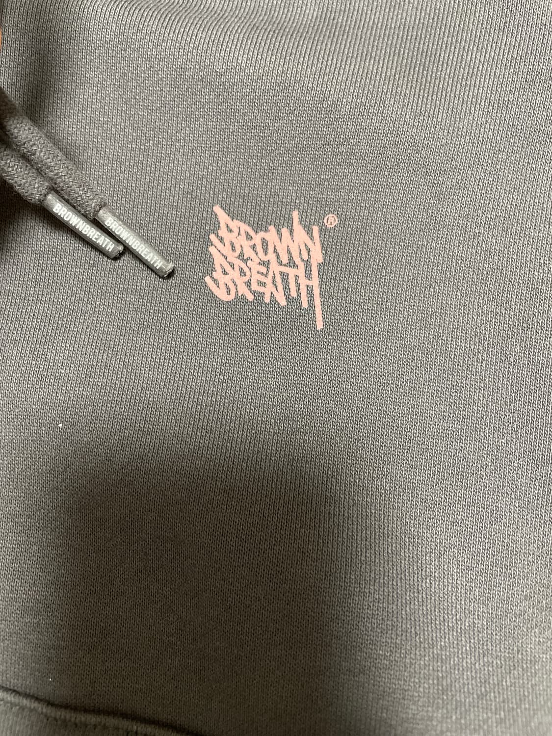 브라운브레스 크롭 후드티 차콜 FREE 상품이미지4