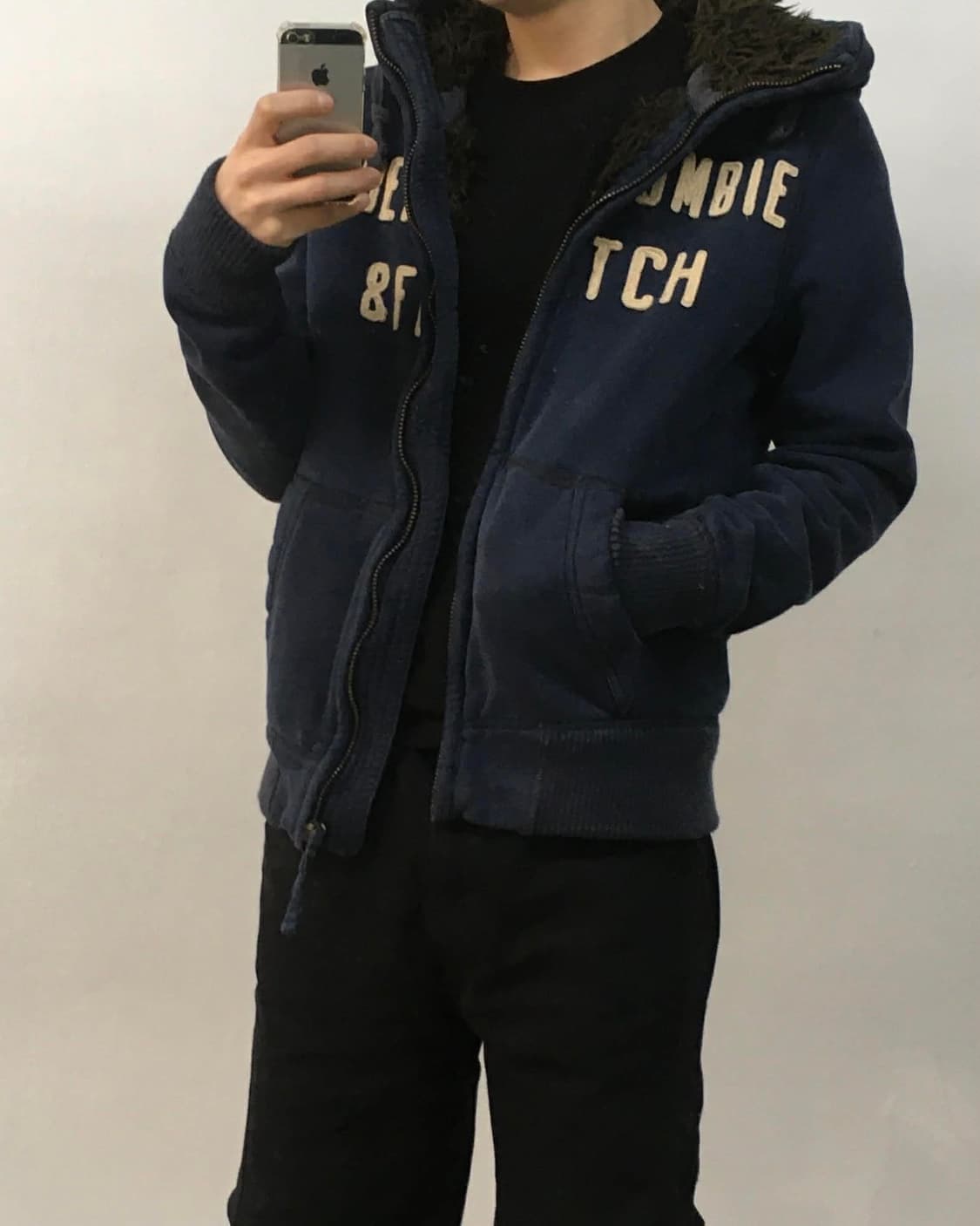 [M] 아베크롬비 y2k 올드스쿨 울프죠 자켓 후드집업 상품이미지1