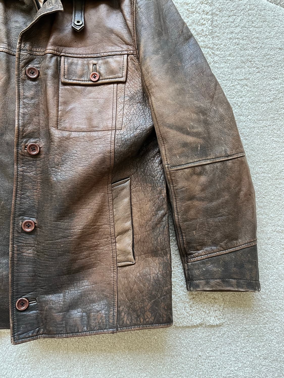 유럽 리포터 리얼 레더 자켓 (103-105) 상품이미지3