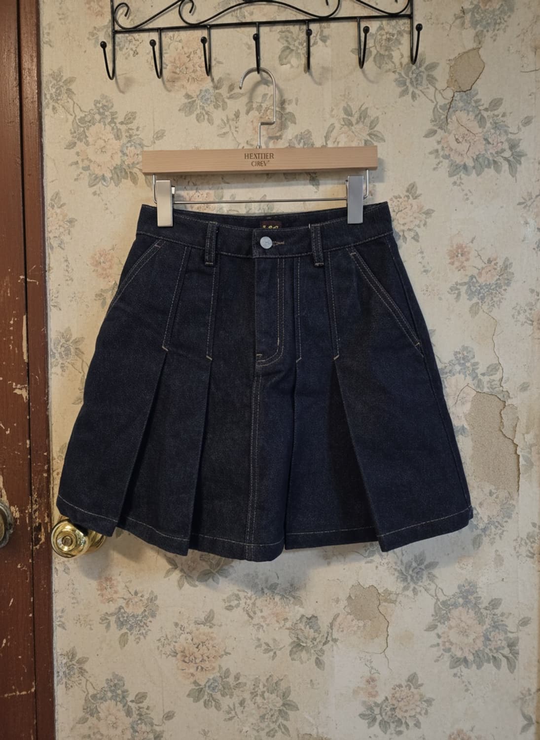 Lee 데님 플리츠 스커트 S 상품이미지1