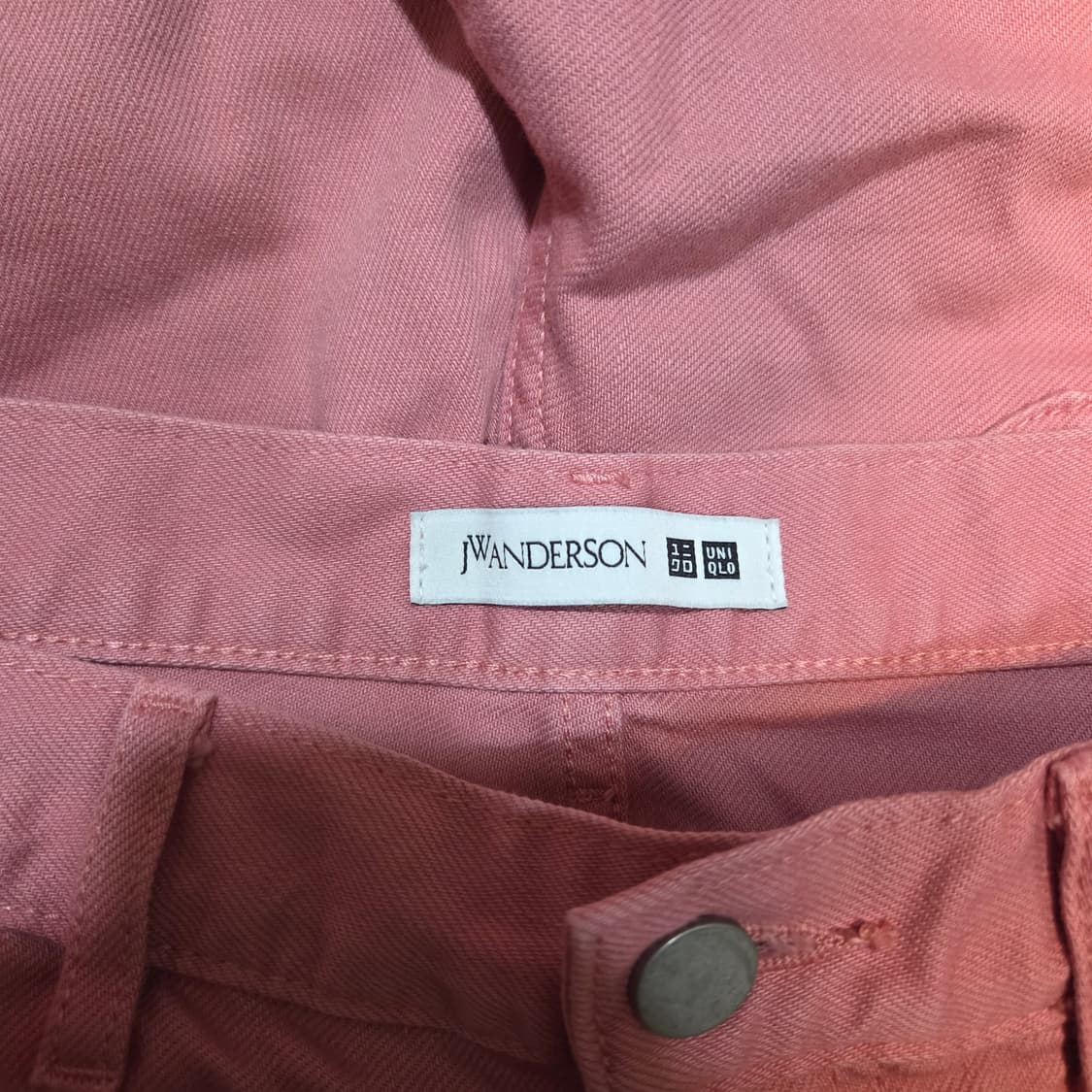 유니클로 X JWANDERSON 핑크 카펜터 코튼 팬츠 (W26) 상품이미지5