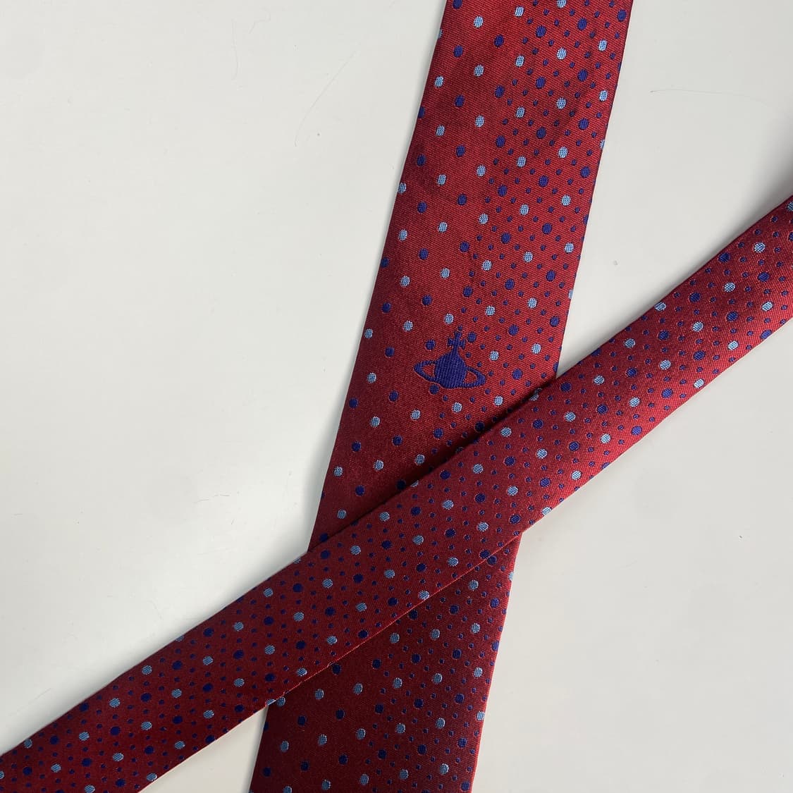 비비안웨스트우드 정품 명품 우주선로고넥타이(Vivienne) 상품이미지4