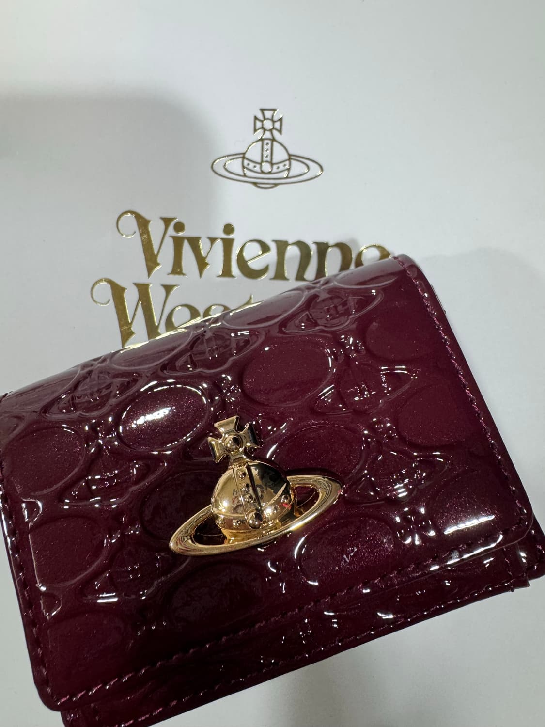 비비안웨스트우드 버건디 지갑 상품이미지4