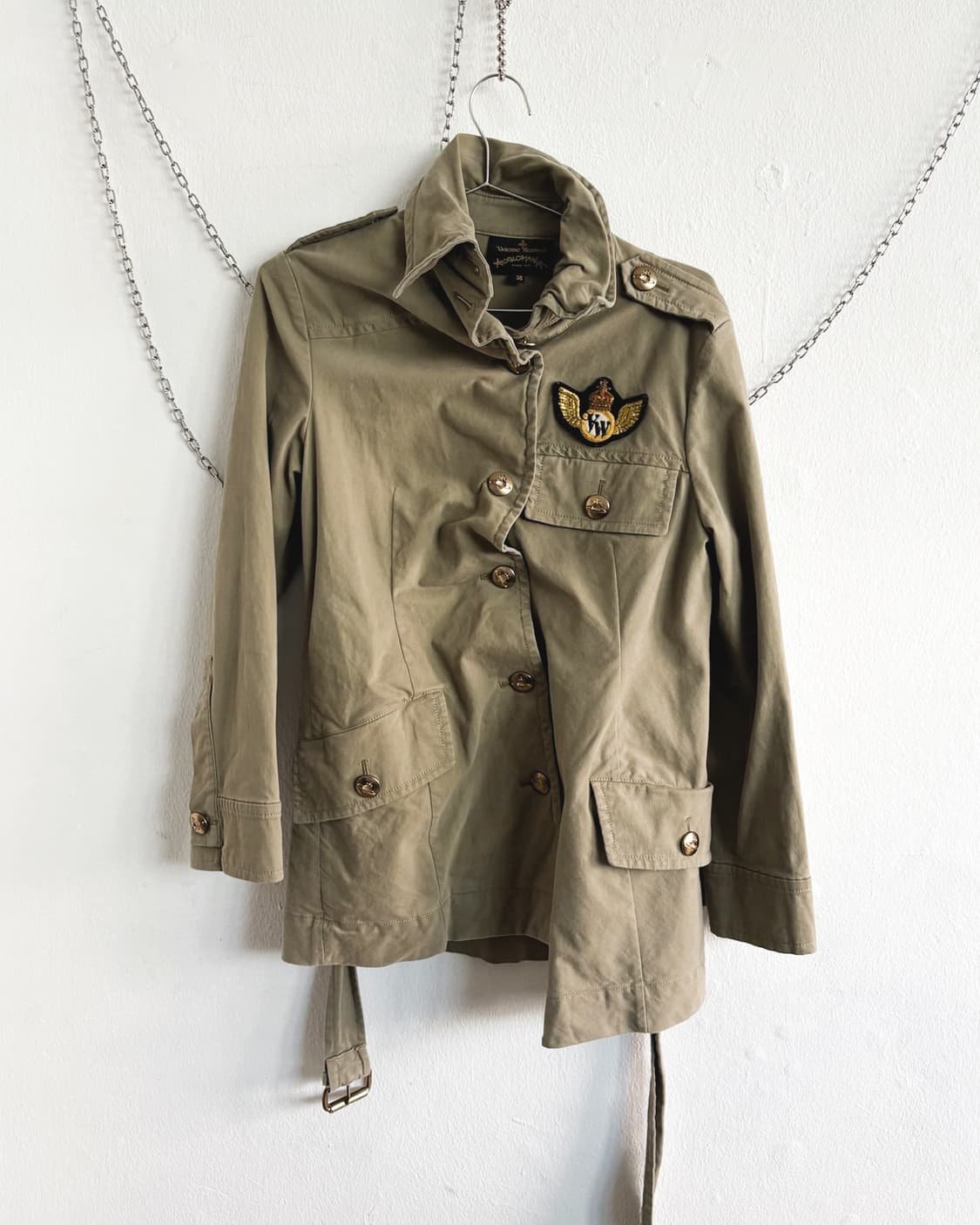 비비안웨스트우드 언밸런스 버튼 밀리터리 코트 상품이미지1