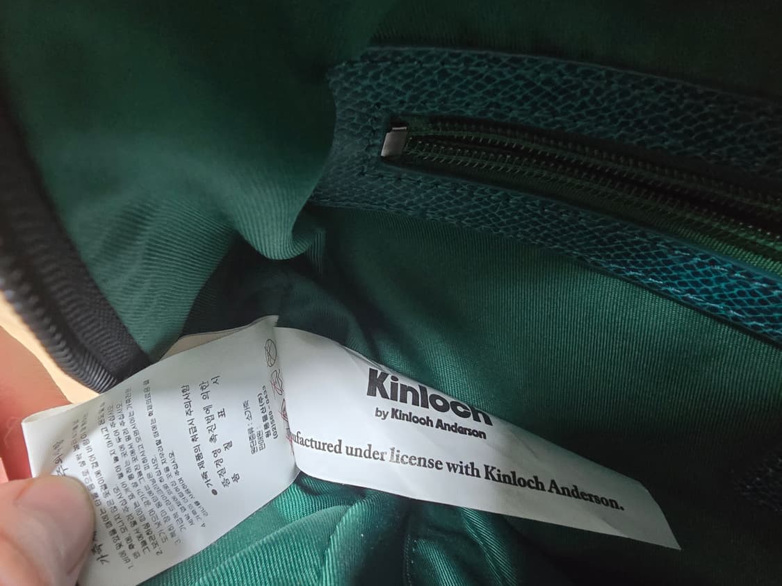 킨록 빈티지 소가죽 청록색 백팩 상품이미지7