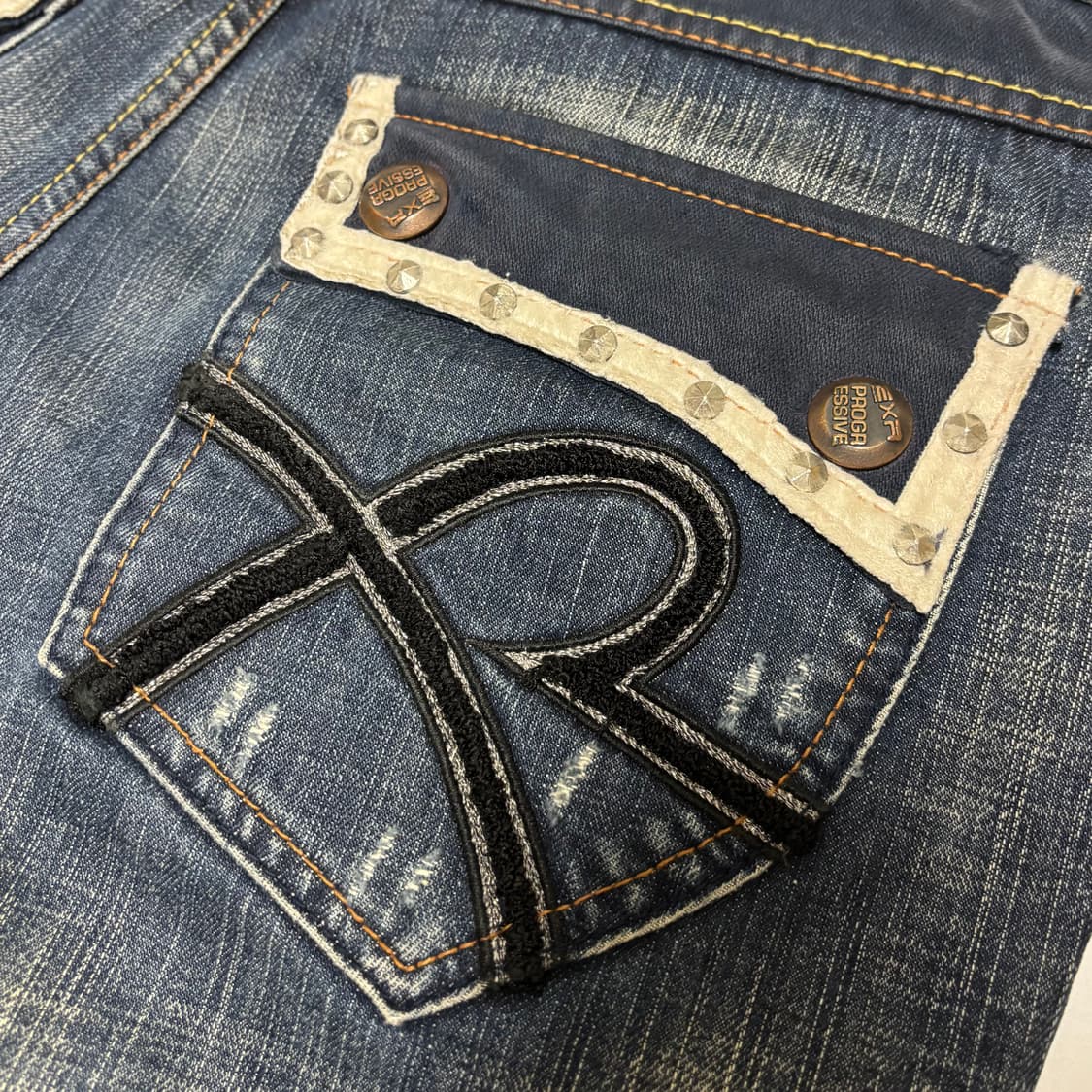 EXR 프로그레시브 아카이브 스터드 데님 팬츠 상품이미지3