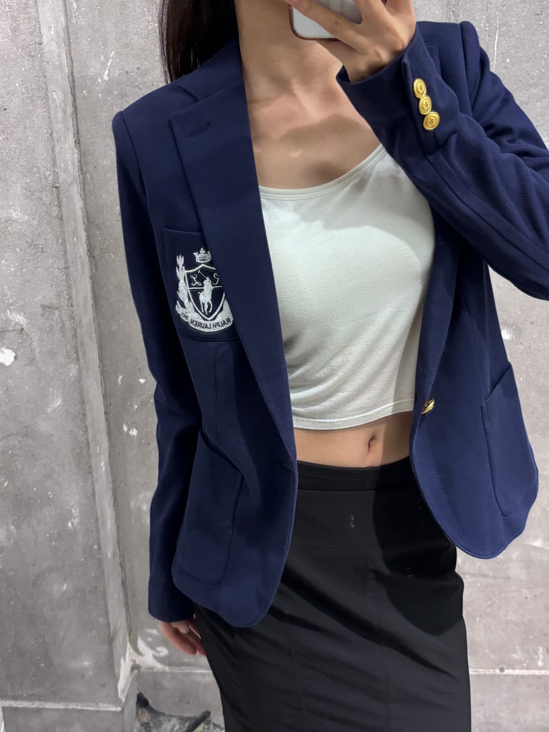 Polo 폴로 신형라벨 네이비 우먼 블레이저 상품이미지3
