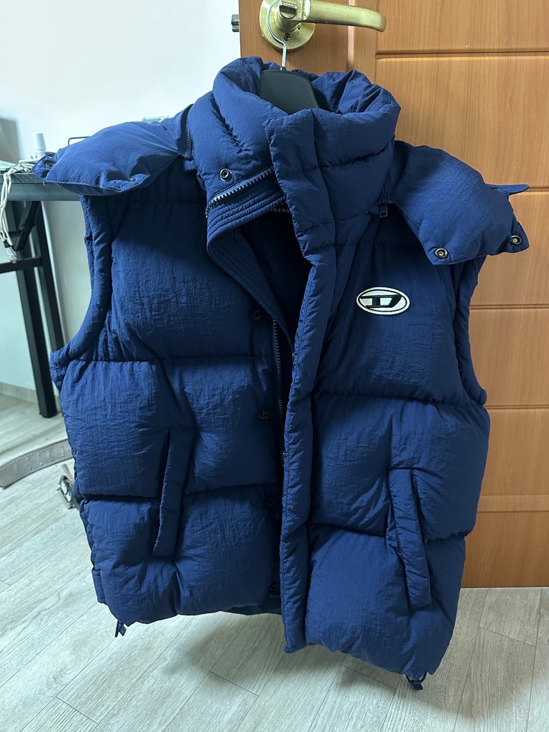 M) 디젤 푸퍼 베스트 패딩 조끼 다크 블루 상품이미지1