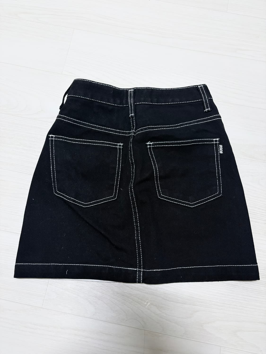 DRINKSCANCODE 투톤 데님 미니스커트 s사이즈  상품이미지2