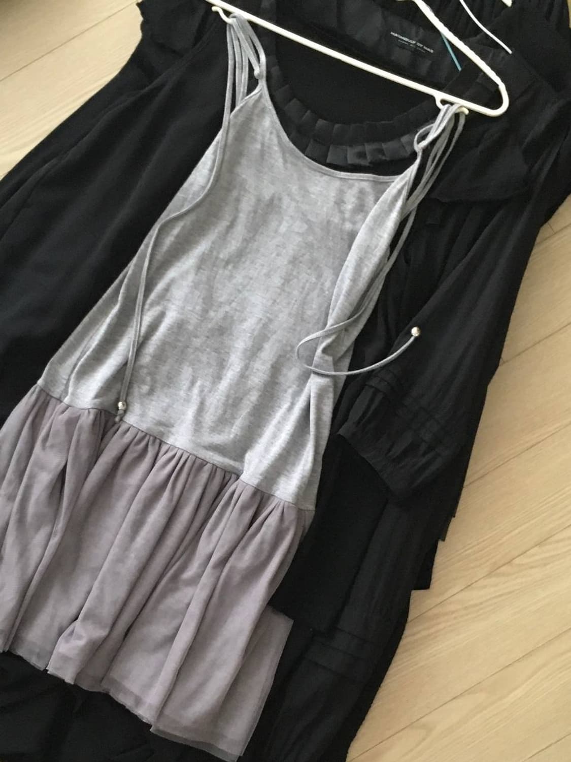 일본빈티지 샤 레이어드 나시 원피스 캉캉 모리걸 상품이미지3