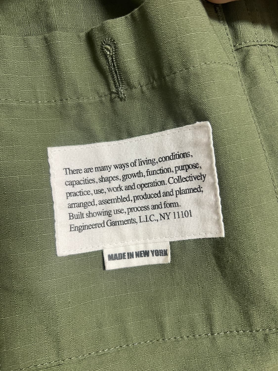 엔지니어드 가먼츠 베드포드 자켓 XS(95~100사이즈감) 올리브 상품이미지4